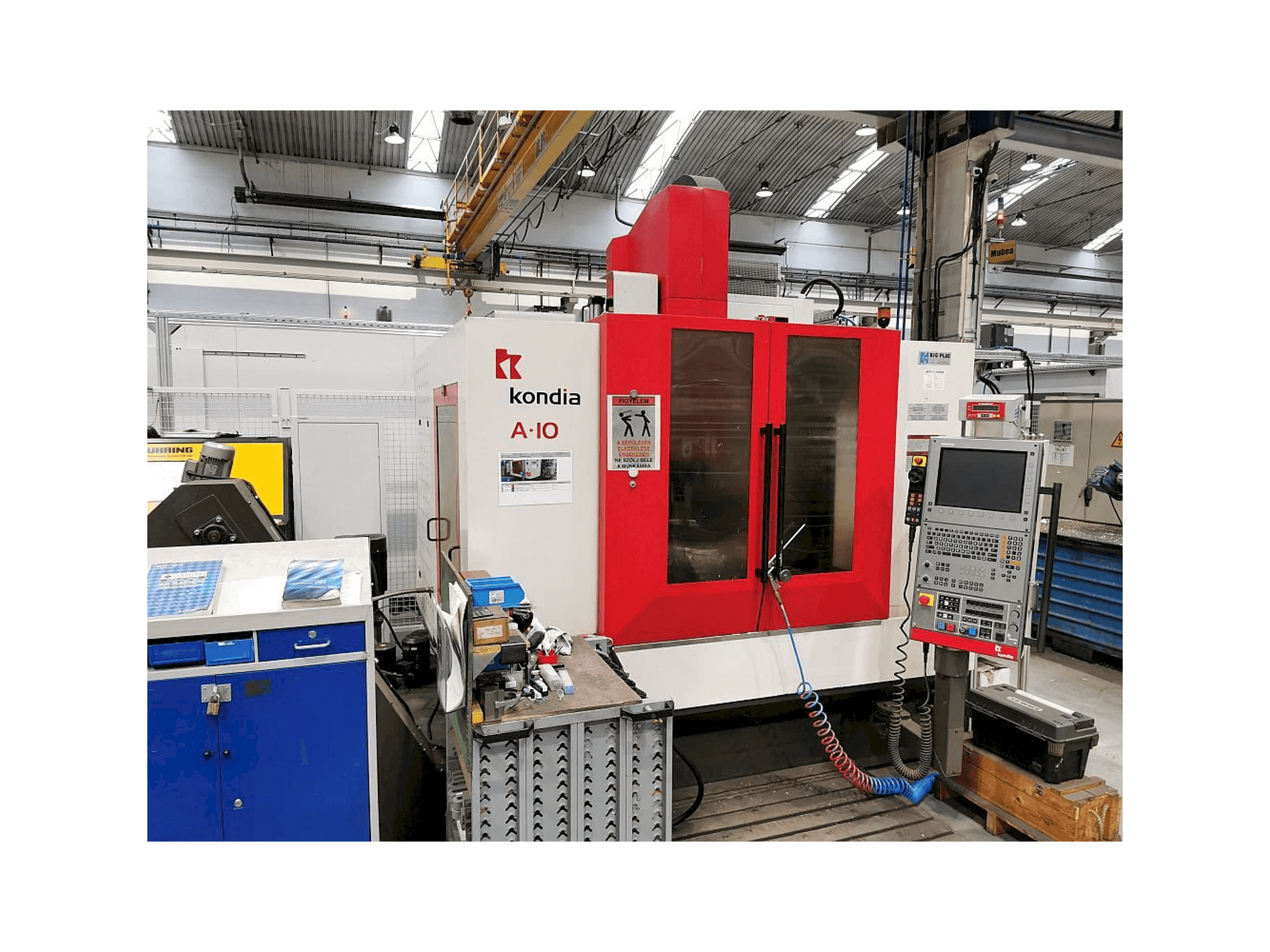 A KONDIA A10 gép elölnézete