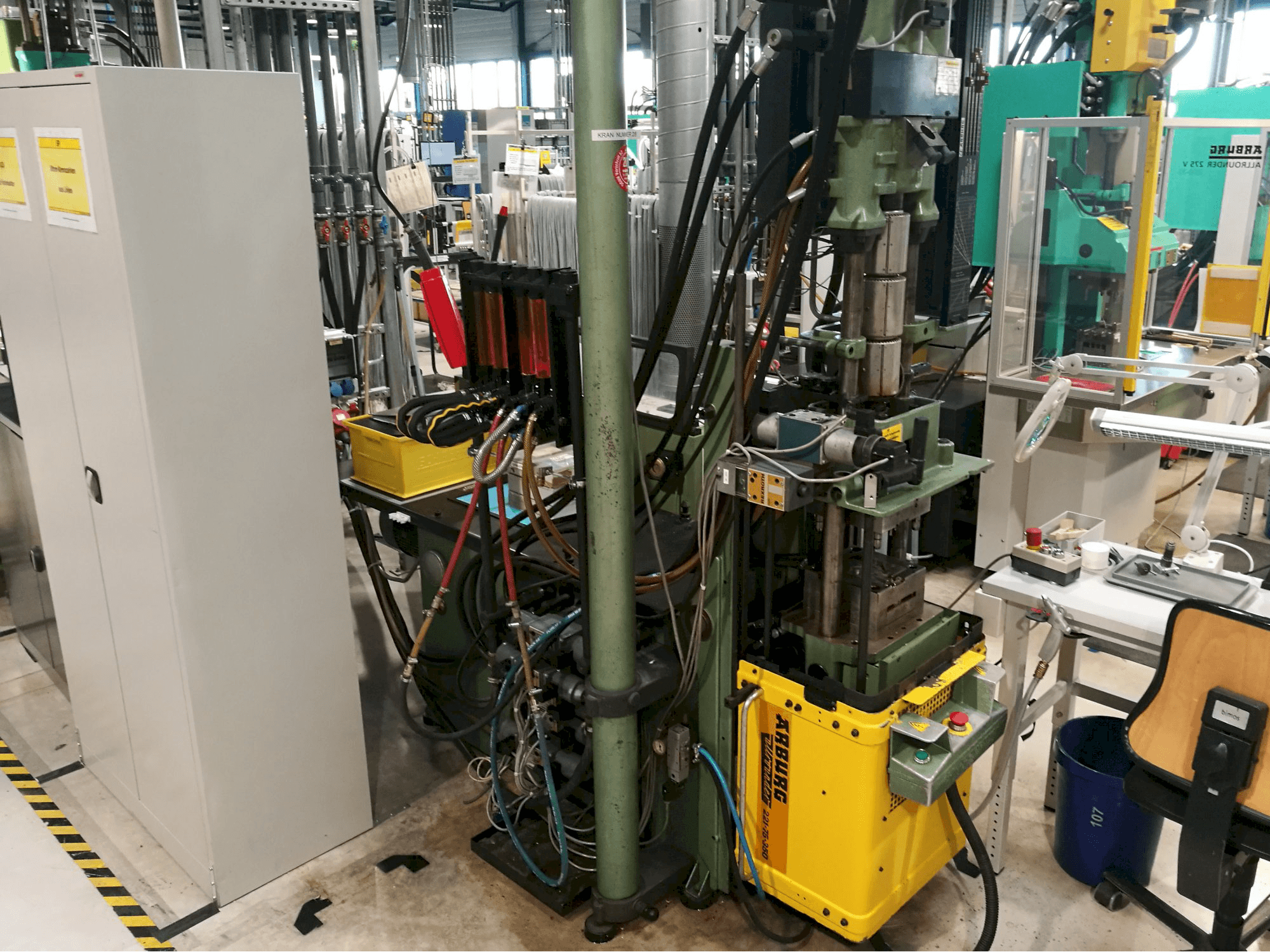 A Arburg Allrounder 221-75-350 gép részlete