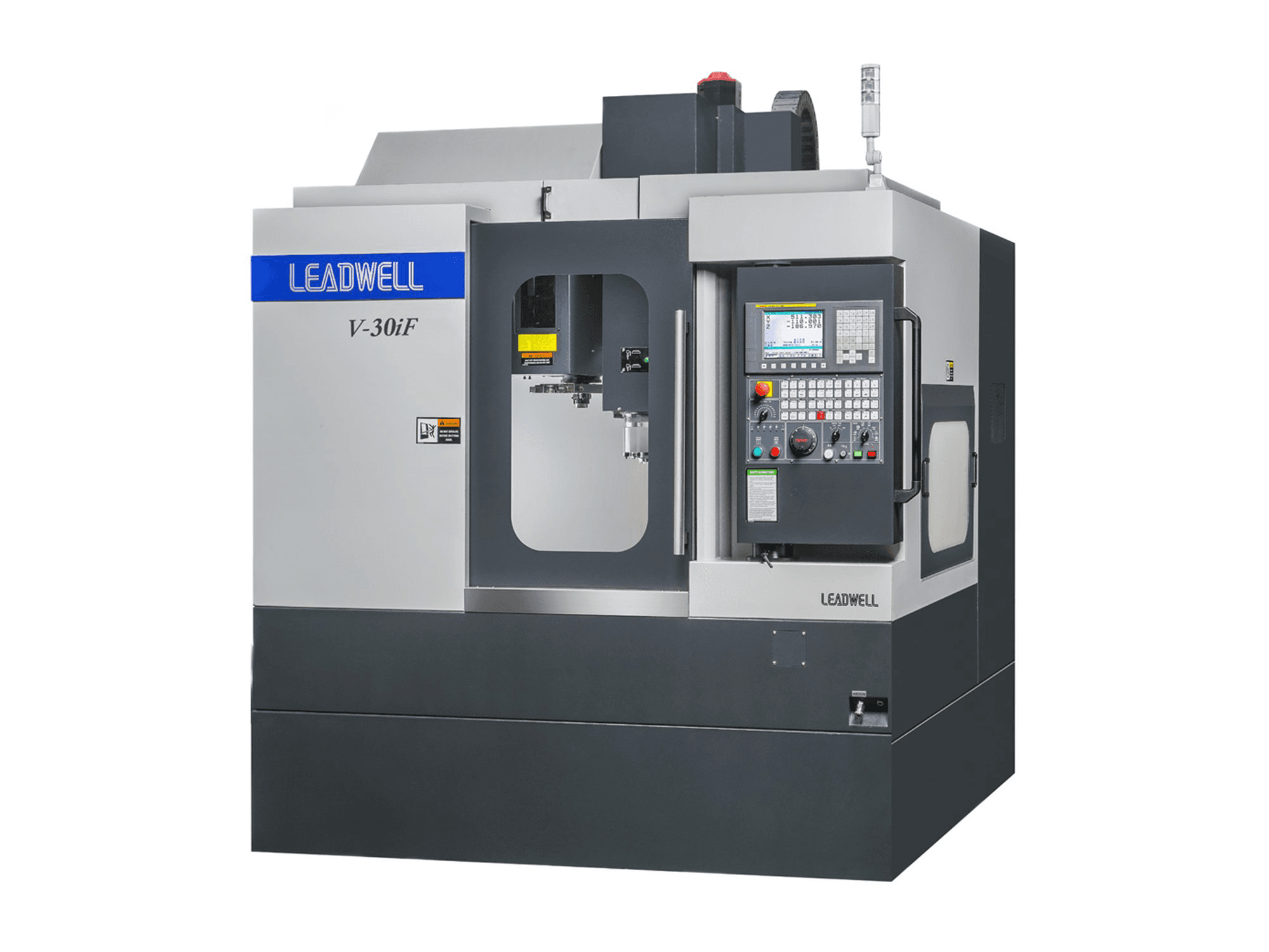 A Leadwell V-30iF gép elölnézete