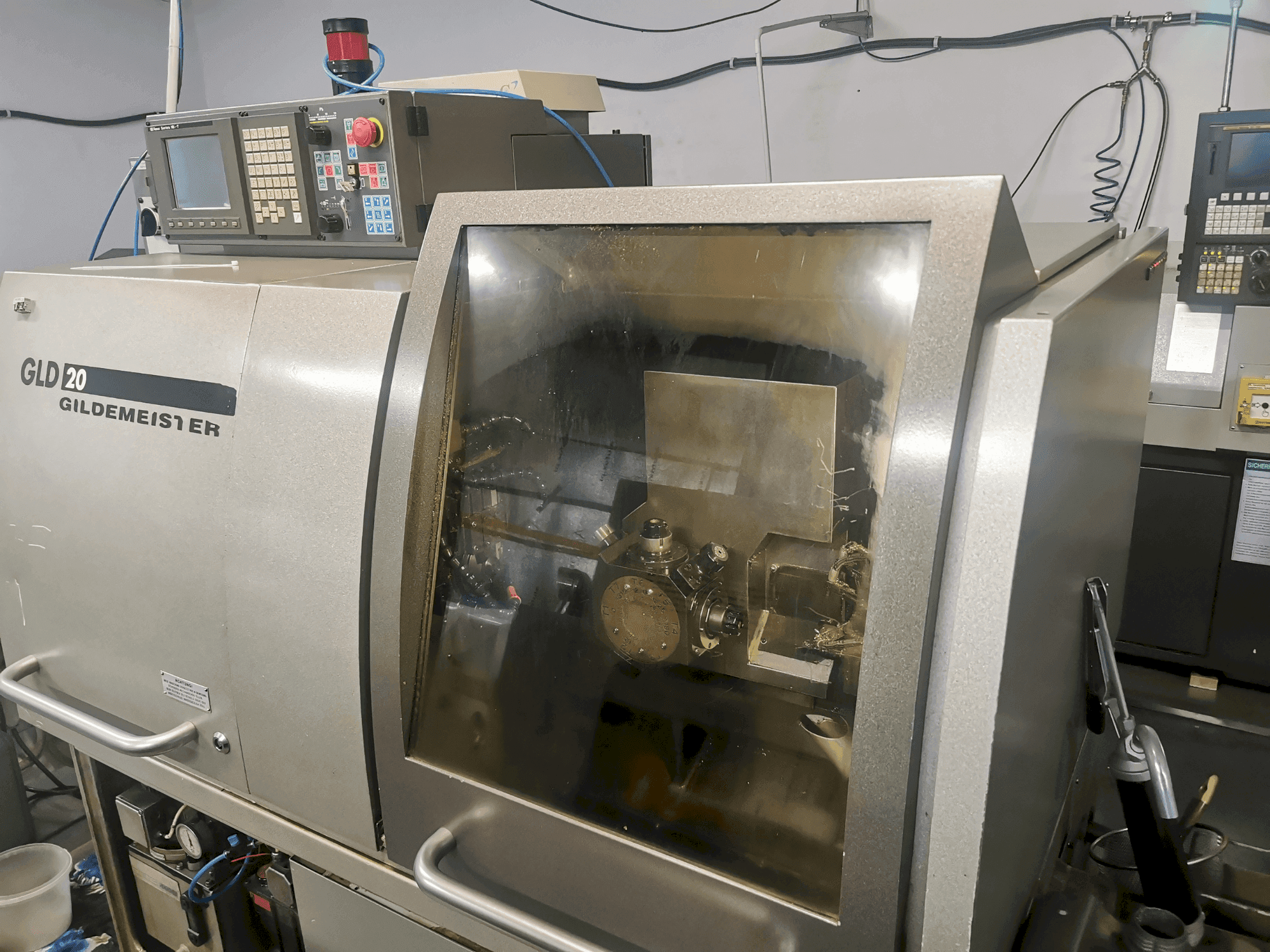 A Gildemeister GLD 20 gép elölnézete